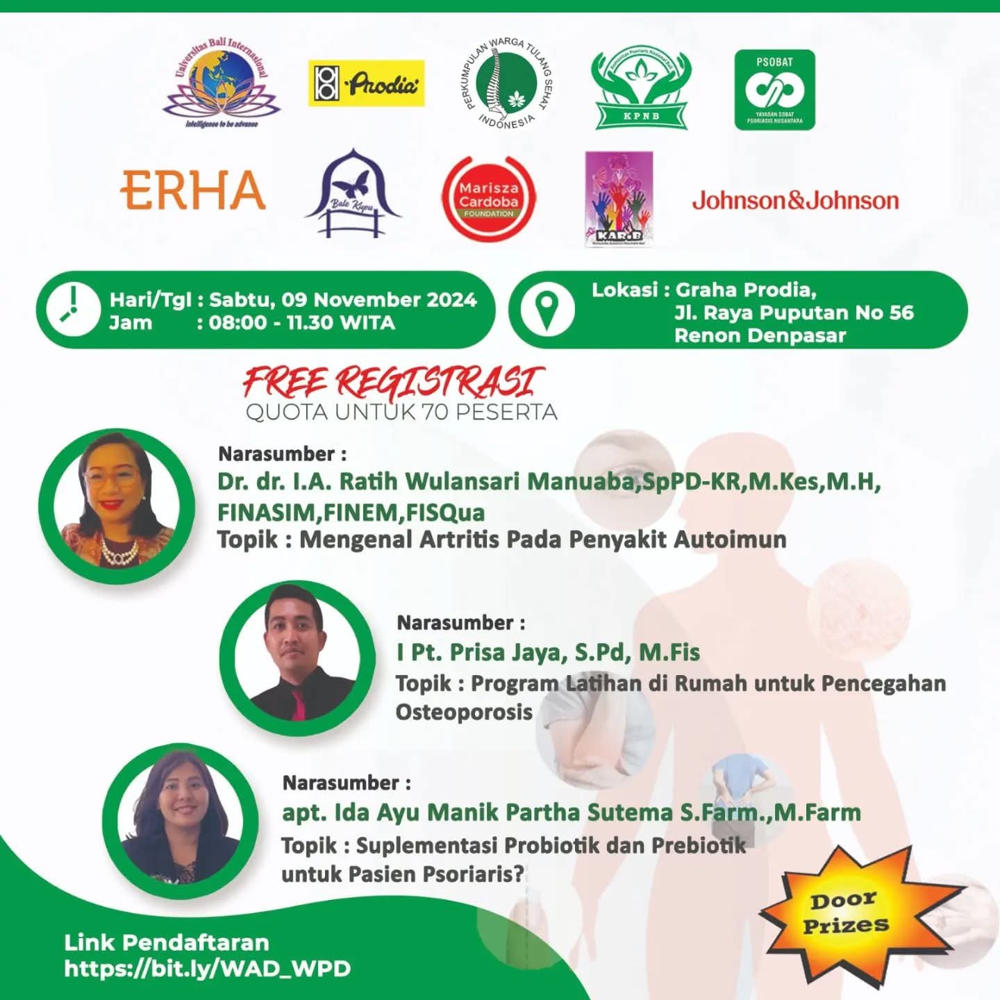 Undangan World Psoriasis Day 2024 Bali - Autoimun Family