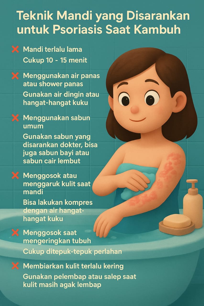 Mandi Yang di Sarankan untuk orang dengan psoriasis